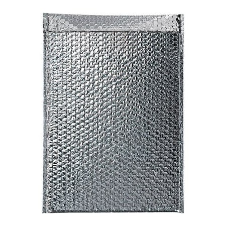 Box Packaging Global Industrial Cool Shield Thermal Bubble Mailers 12inW x 17inL Silver 50/Pack B1645980
